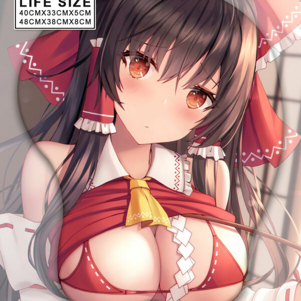 Reimu Hakurei Tapis de Souris 3D Gros Seins