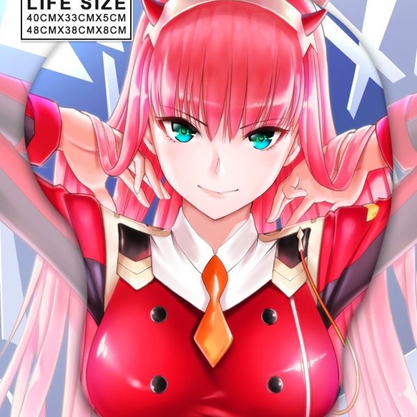 Zero Two Tapis de Souris 3D Gros Seins