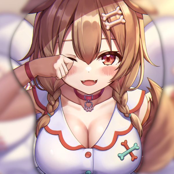 Inugami Korone Tapis de Souris Seins Ver1