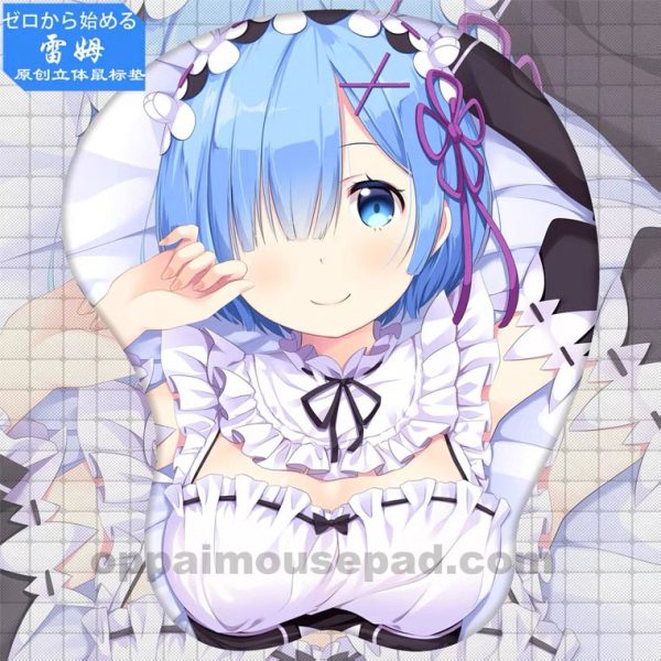 Re Zero Rem Tapis de Souris Seins Ver7