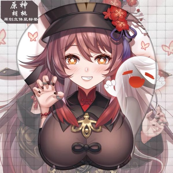 Hu Tao Tapis de Souris Seins