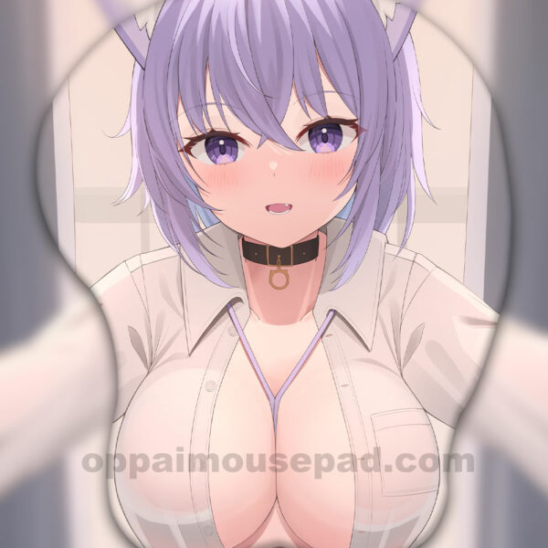 Nekomata Okayu Tapis de Souris 3D Gros Seins
