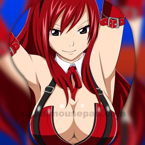 Erza Scarlet Tapis de Souris Seins