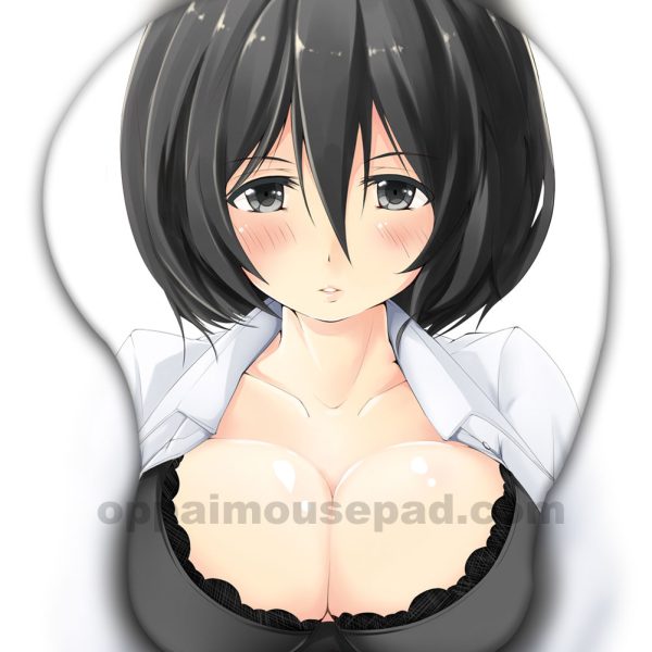 Mikasa Ackerman Tapis de Souris Seins Ver1