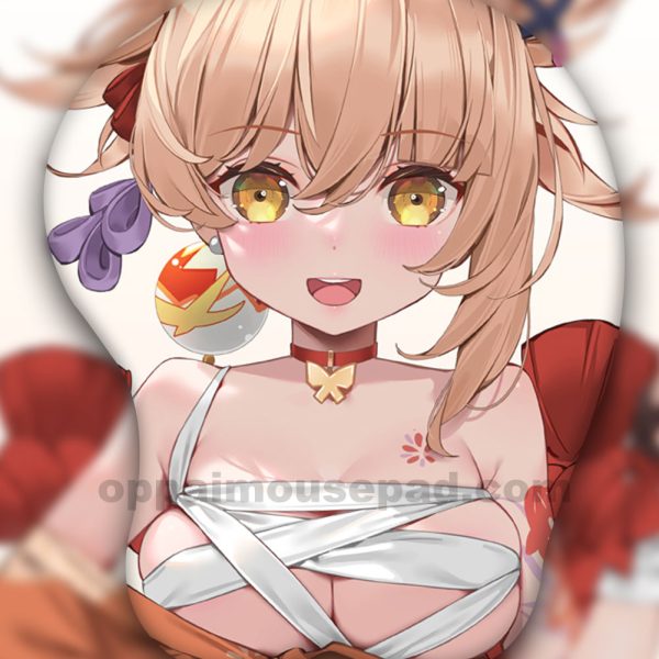 Yoimiya Tapis de Souris Seins Genshin Impact