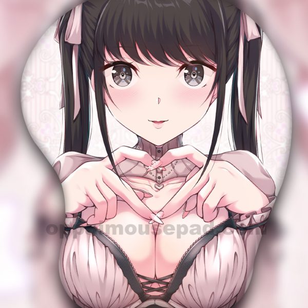 Double Queue De Cheval Fille Tapis de Souris Seins