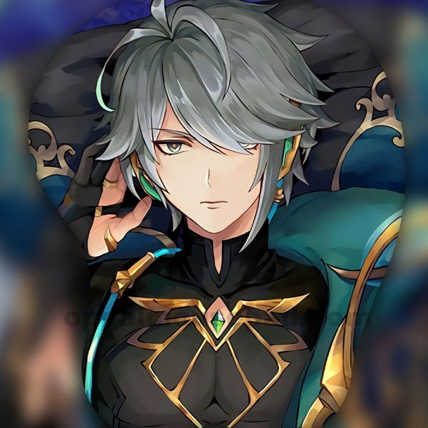 Alhaitham Genshin Impact  3D Tapis de Souris Repose-poignets