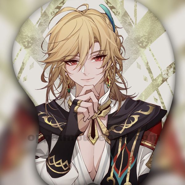 Kaveh Genshin Impact 3D Tapis de Souris Oppai Repose Poignet