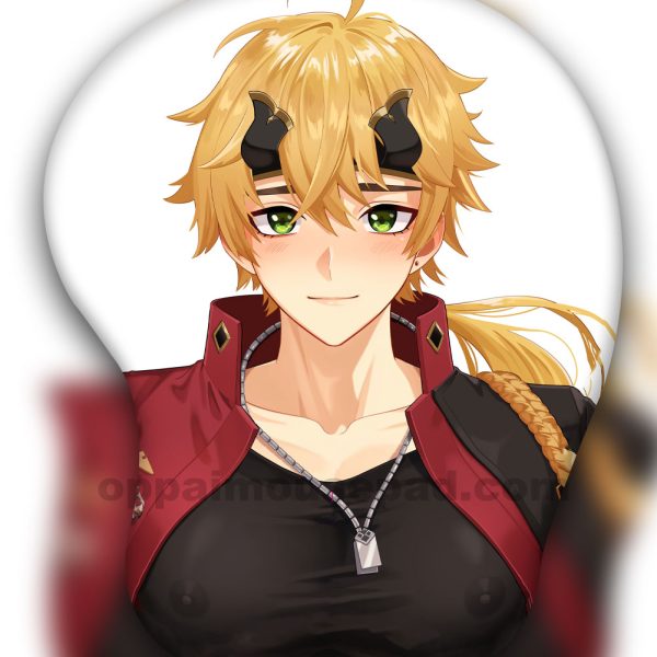 Thoma Genshin 3D Tapis de Souris Oppai Repose Poignet