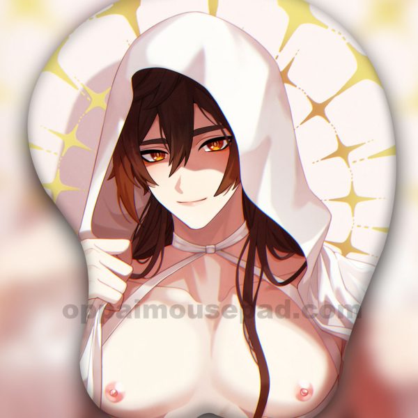 Zhongli Genshin Tapis de Souris Repose Poignet