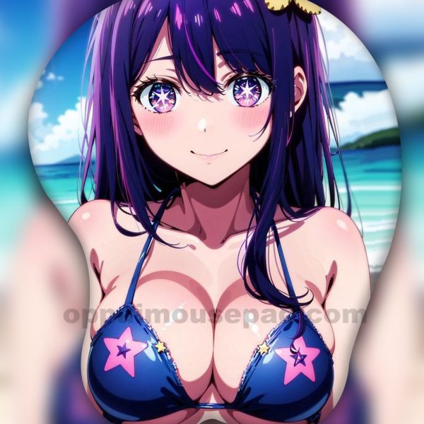 Ai Hoshino Oshi no Ko Anime 3D Tapis de Souris Oppai Repose Poignet