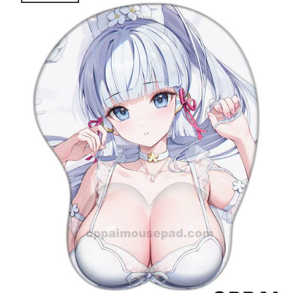 Kamisato Ayaka Genshin Impact Tapis de Souris Gros Seins