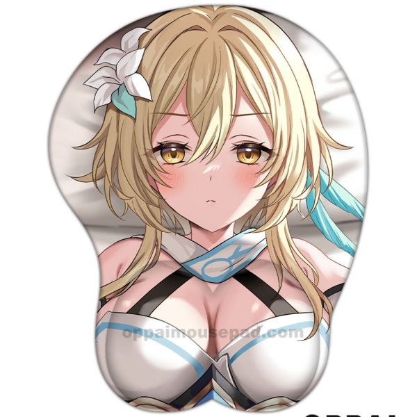 Lumine Genshin Impact  3D Tapis de Souris Repose-poignets