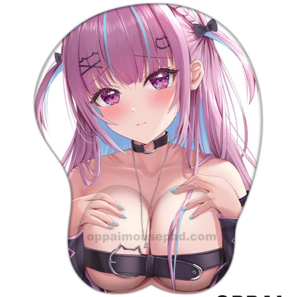 Minato Aqua Hololive 3D Tapis de Souris Oppai Repose Poignet