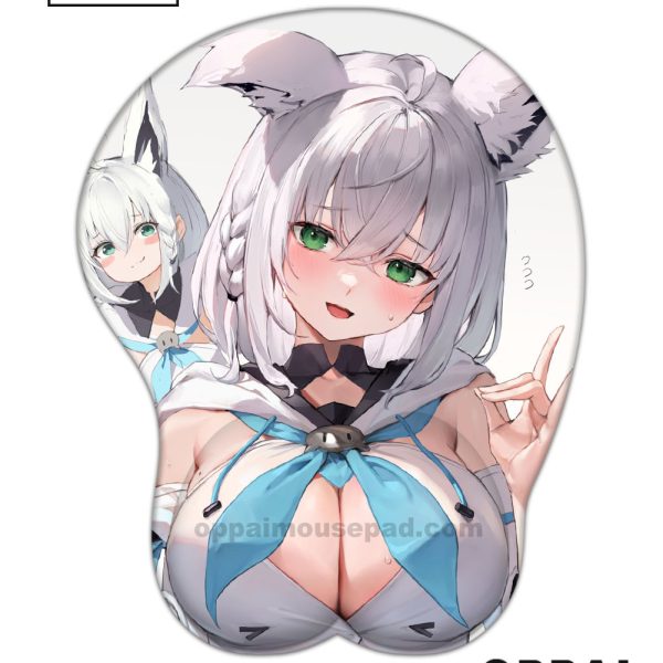 Shirakami Fubuki Hololive Tapis de Souris Gros Seins