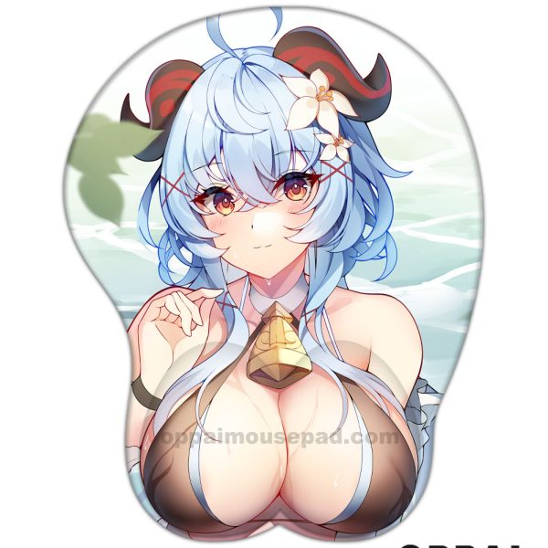 Ganyu Genshin Impact Tapis de Souris Boobs