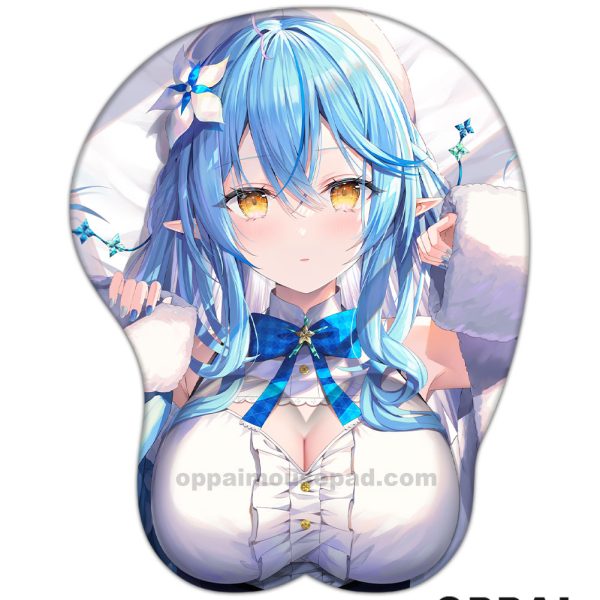 Hololive Yukihana Lamy Tapis de Souris Sein