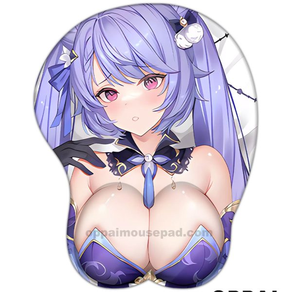 Keqing  Genshin Impact Tapis de Souris Seins
