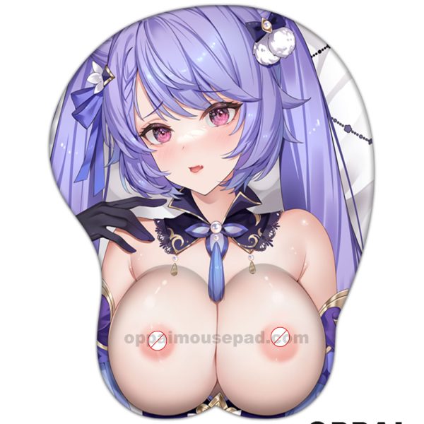 Keqing Genshin Impact Tapis de Souris Seins Titty