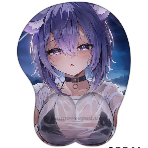 Nekomata Okayu Tapis de Souris Boobs Hololive