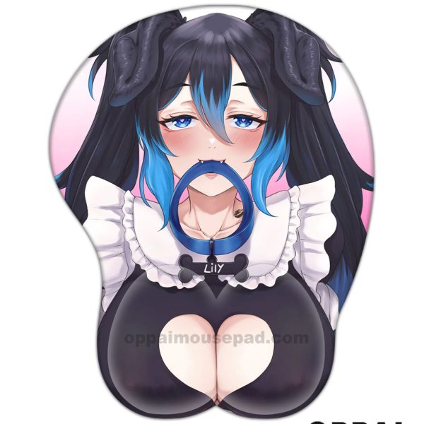 SuccuPupLily Tapis de Souris Seins Vtuber