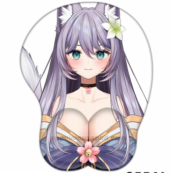 Fille de Renard Tapis de Souris Anime 3D