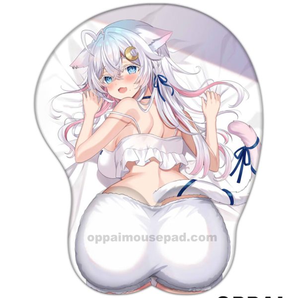 Nekono Yukino Virtual YouTube Tapis de Souris Fesses