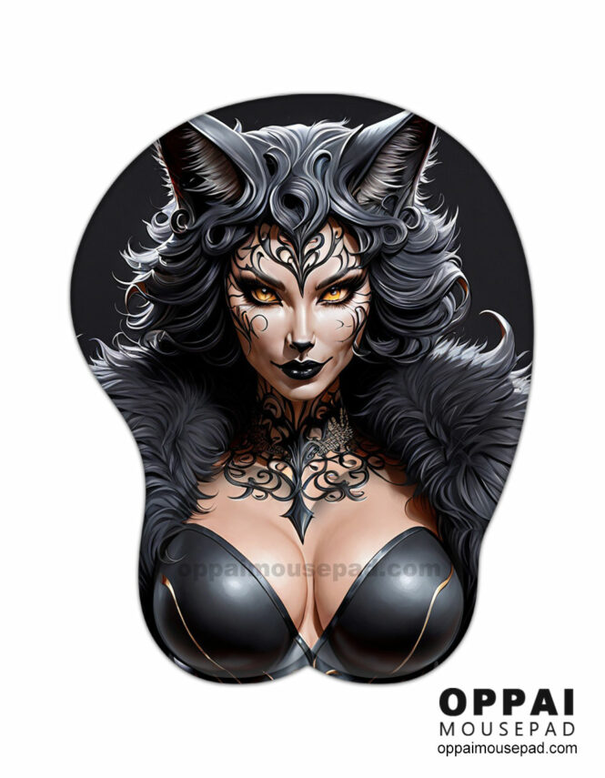 Leopard Woman Mouse Pad Boobs