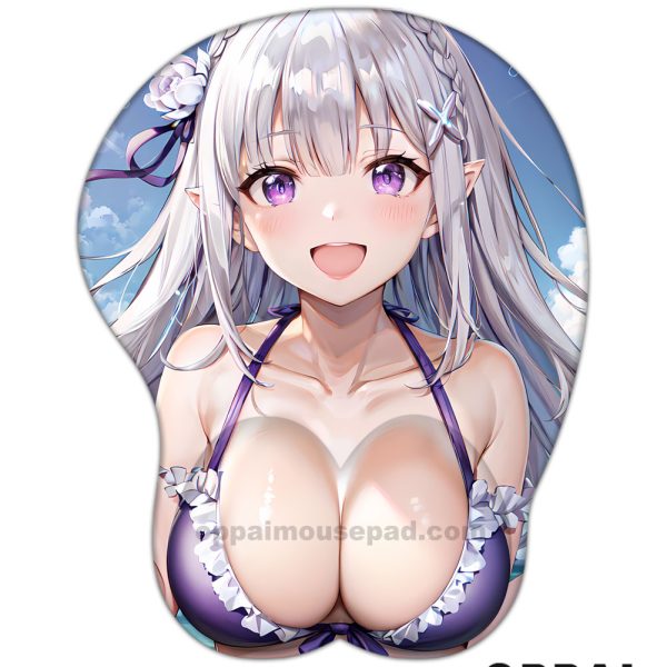 Emilia Re Zero Tapis de Souris Anime
