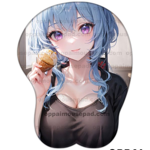 Ganyu Genshin Impact Tapis de Sourie Sein