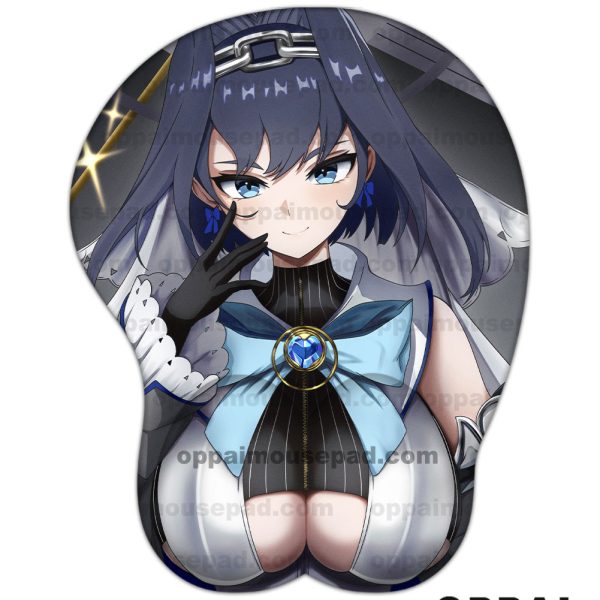Ouro Kronii Hololive Tapis de Souris Seins