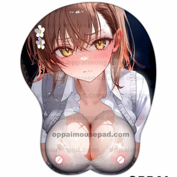 Misaka Mikoto Tapis de Souris Seins Titty | A Certain Magical Index Tapis de Souris Hentai