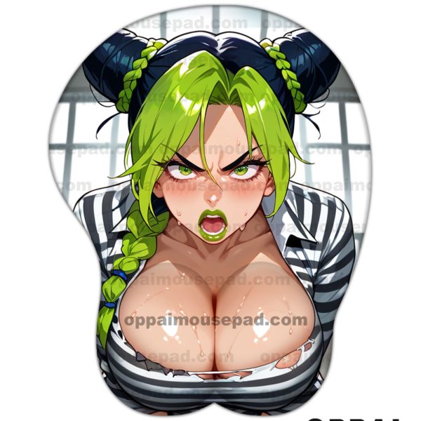 Jolyne Cujoh JoJo&rsquo;s Bizarre Adventure Tapis de Souris Boobs