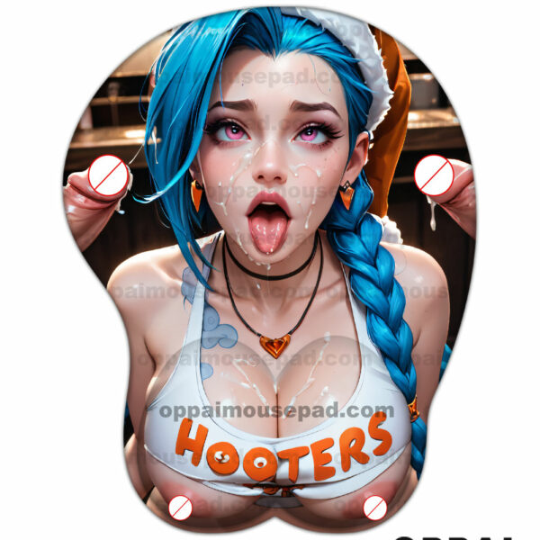 Jinx League of Legends Tapis de Souris Hentai